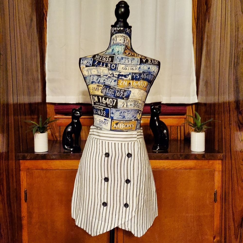 Bcbgeneration Striped Double Breasted Mini Wrap S… - image 2